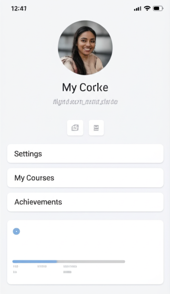 Mobile App UI preview